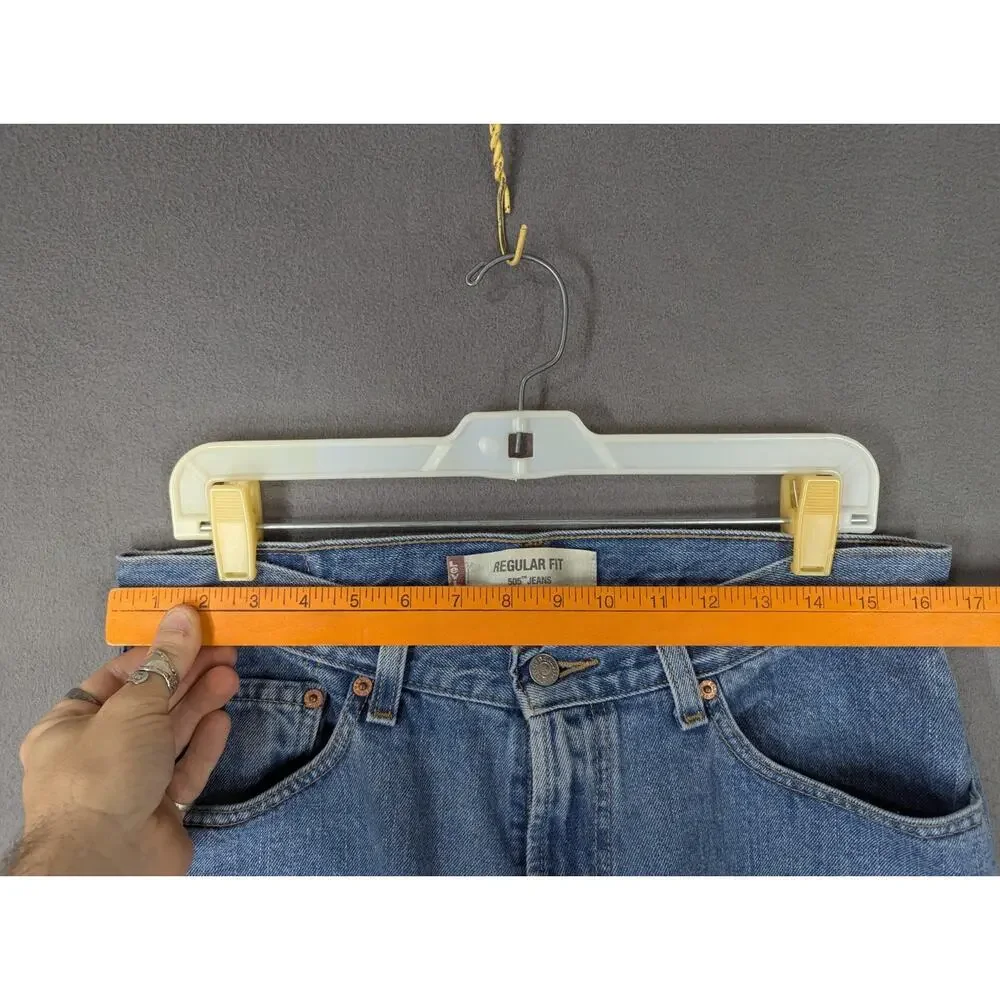 Vintage 2003 Levi's 505 Jeans Mens 34x29 Regular Fit Straight Leg Y2K
